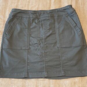 Chic  Blue-Gray Mini Skirt